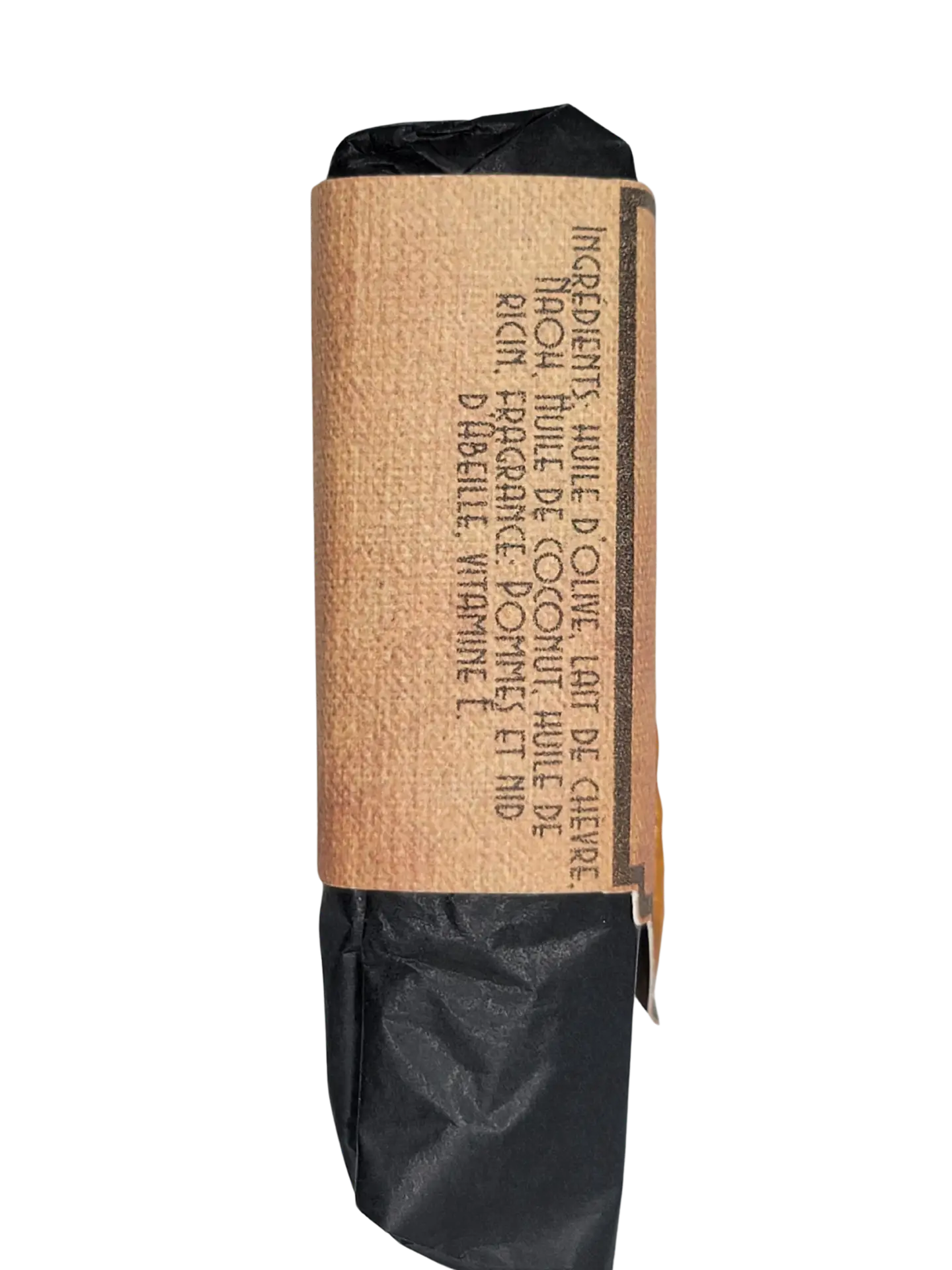 Savon Pom'iel Chèvre de Les Mels, un mélange riche de lait de chèvre et d'huiles naturelles avec un parfum de miel.