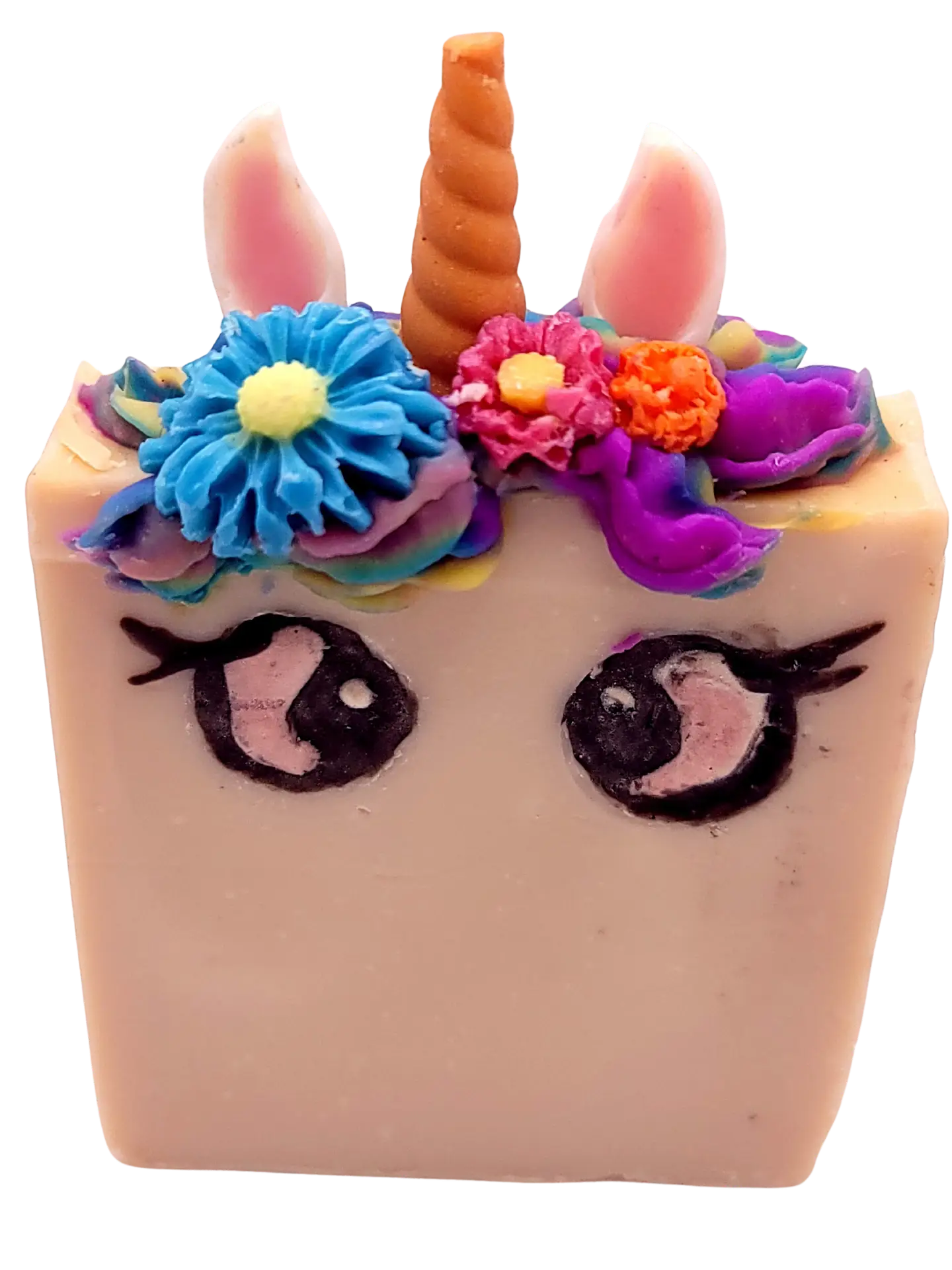 Savon Licorne artisanal de Les Mels avec huiles naturelles et beurre de karité pour hydratation et soin.