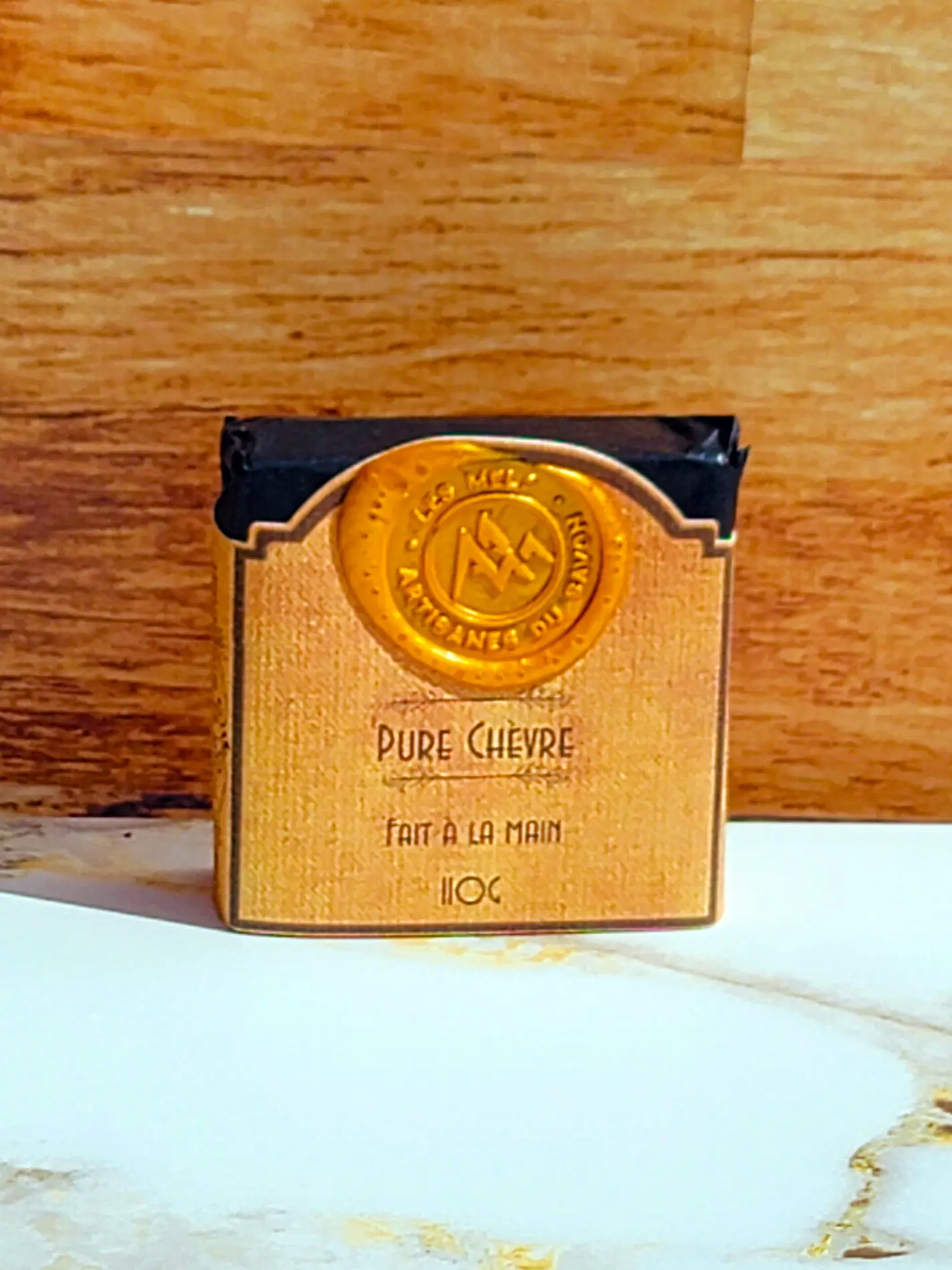 Savon naturel Pur Chèvre fabriqué à la main.