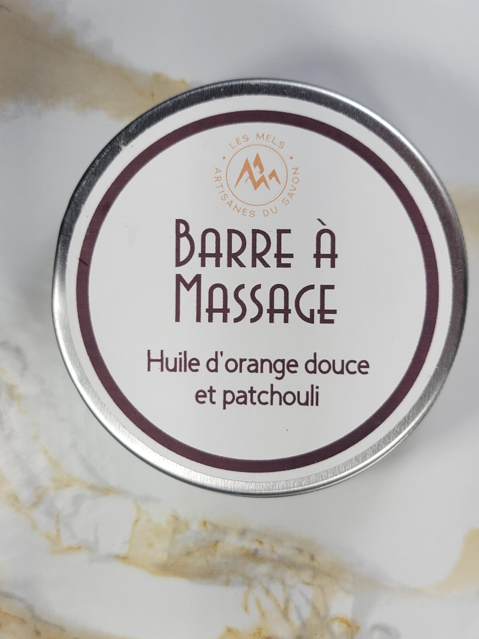 Barre de massage Les Mels à l’orange douce et patchouli