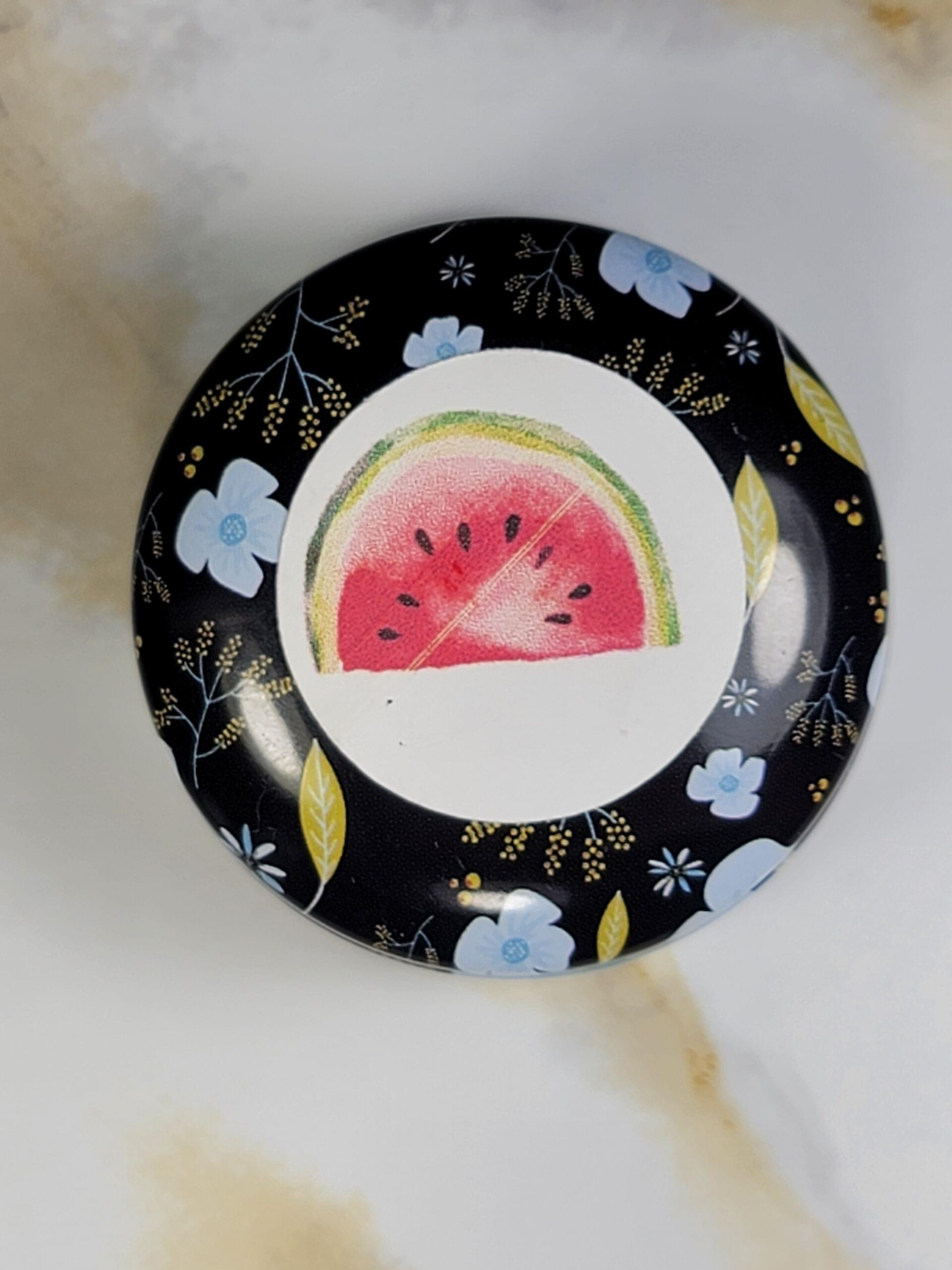 Baume à lèvres artisanal au melon d’eau – Les Mels